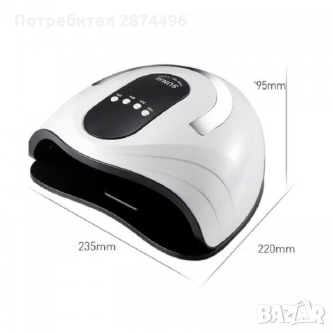 3090 UV лампа за маникюр и педикюр, снимка 6 - Продукти за маникюр - 35789903