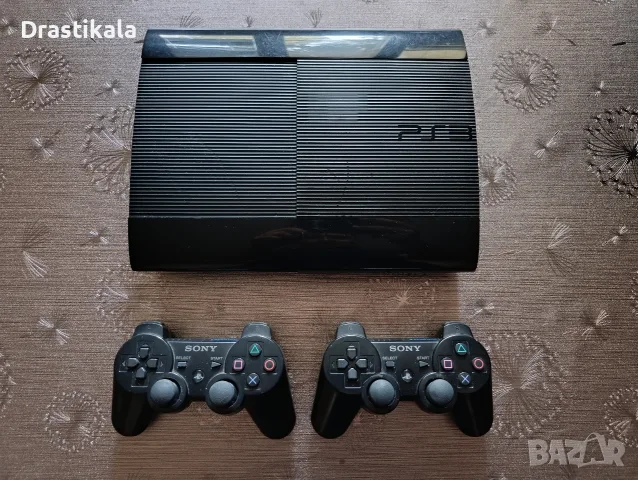 Ps3/Playstation 3 super slim 500GB+2 джойстика и 7 безплатни игри