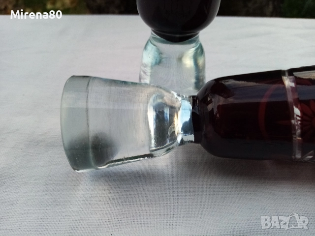 * Bohemia * - антикварен кристален сервиз !, снимка 11 - Антикварни и старинни предмети - 52653169