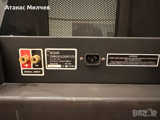 Тонколони Martin Logan Sequel, снимка 11 - Тонколони - 52824337