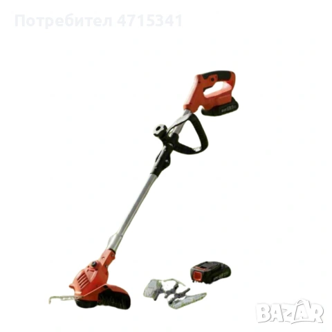 Телескопичен акумулаторен тример за трева 48V с две батерии – мощен, лек и без кабели, снимка 3 - Градински инструменти - 53211677