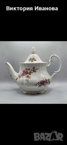 сервиз Royal Albert Moss Rose , снимка 3 - Антикварни и старинни предмети - 53854721