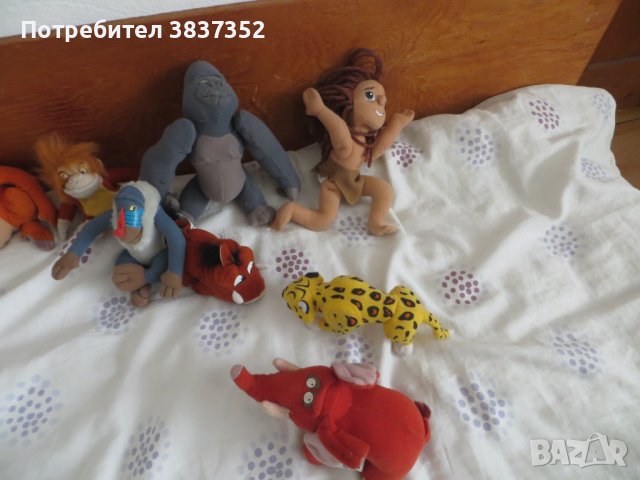 Играчки Книга за джунглата, Цар лъв и Тарзан, снимка 3 - Плюшени играчки - 44352380