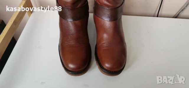 Ботуши Via естествена кожа , снимка 8 - Дамски боти - 52877493