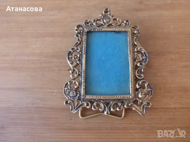 Бронзова рамка за снимка Барок, снимка 7 - Антикварни и старинни предмети - 49943313