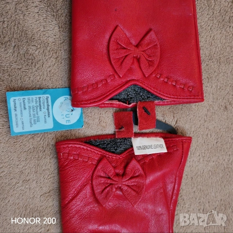 Дамски ръкавици естествена кожа., снимка 4 - Ръкавици - 53477726