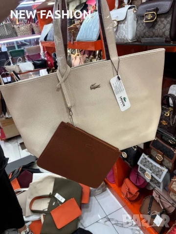 Дамски Кожени Чанти ✨ Lacoste , снимка 14 - Чанти - 50756512