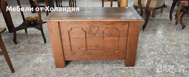 Антикварен дъбов сандък/ракла