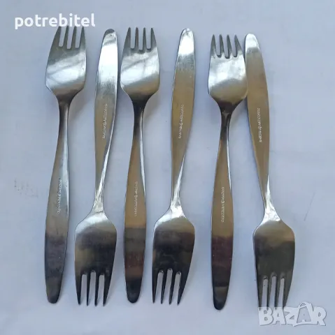 18 прибора за хранене х6 вилици лъжици и ножове SANDRIK, снимка 7 - Прибори за хранене, готвене и сервиране - 49367940