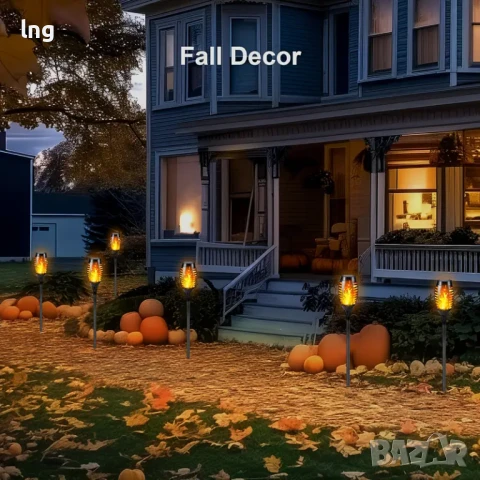 Продавам: 10 бр. Соларни Външни Лампи с Ефект на Пламък – Водоустойчиви и Декоративни, снимка 4 - Соларни лампи - 50927080