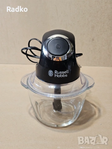Чопър Russell Hobbs Matte Black – мини кухненски чопър 200W, снимка 2 - Чопъри и пасатори - 53767000