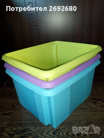 Нови големи прозрачни кутии за съхранение 48L и комплекти от 3бр. или от 6бр., снимка 10 - Други стоки за дома - 50753354