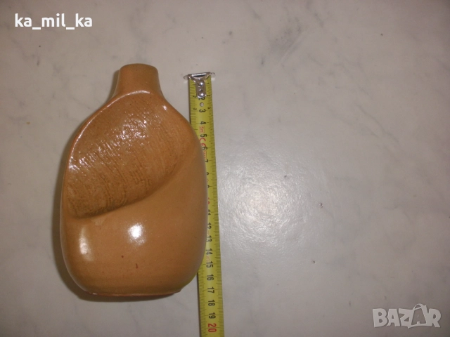 Ваза-керамика-кафява