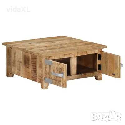 vidaXL Маса за кафе, 67x67x30 см, мангово дърво масив(SKU:328308), снимка 2 - Маси - 48719609