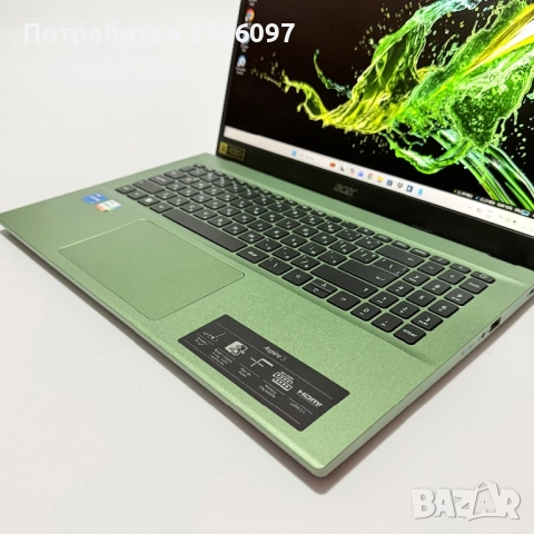 Лаптоп Acer Aspire 3/15,6” IPS/i5-1235U/16GB RAM/512GB NVMe/, снимка 6 - Лаптопи за работа - 52846694
