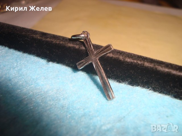 ПОСРЕБРЕНО СТИЛНО ОРНАМЕНТИРАНО СТАРО СТОМАНЕНО КРЪСТЧЕ МНОГО КРАСИВО и НЕЖНО 25110, снимка 2 - Колиета, медальони, синджири - 34635534