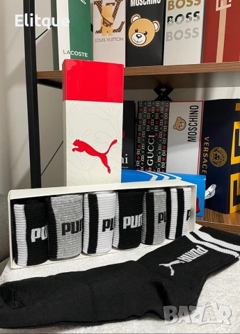 унисекс чорапи в кутия puma, снимка 5 - Дамски чорапи - 53181990