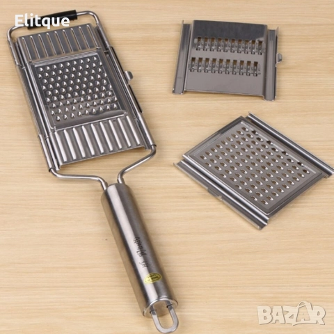 Мултифункционално ренде и белачка за плодове и зеленчуци от стомана TV12, снимка 5 - Аксесоари за кухня - 52606637