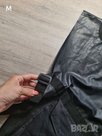 НОВА жестока черна кожена нестандартна туника с джоб на намаление , снимка 4 - Туники - 41411183