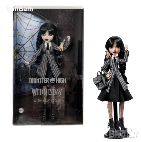 Оригинална кукла Monster High™ x Wednesday - Wednesday Addams с аксесоари
