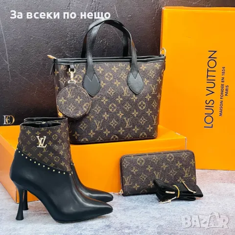 Дамски боти на ток Louis Vuitton Код D1392, снимка 8 - Дамски боти - 48079618