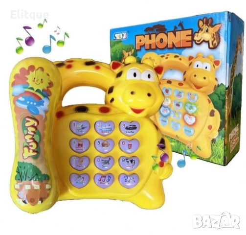 Детска играчка Музикален телефон със звуци и светлини, снимка 6 - Други - 52786678