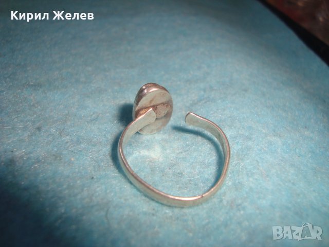 СТАР СРЕБЪРЕН СКЪПОЦЕНЕН АРТ ДЕКО ПРЪСТЕН СРЕБРО 925 с ШЛИФОВАН БЯЛ ИВИЧЕСТ АХАТ МАЙСТОРСКИ 25818, снимка 14 - Антикварни и старинни предмети - 35828759