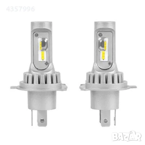 Диодни крушки 3900 H4, 13w, 1500lm, 2бр в к-т, снимка 3 - Аксесоари и консумативи - 49046608