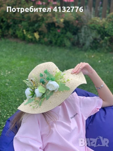 Шапките с цветя и мъниста ще направят вашия образ незабравим. , снимка 3 - Шапки - 51278661