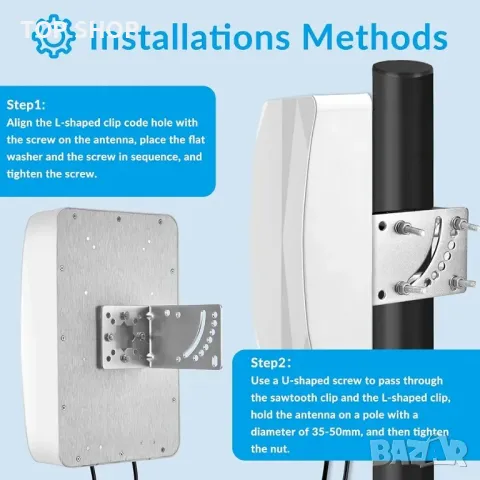 Външна 4G LTE 5G панелна антена Насочена антена Mimo 700-2700 | 3300-3800MHz до 12dBi, снимка 5 - Друга електроника - 48793306