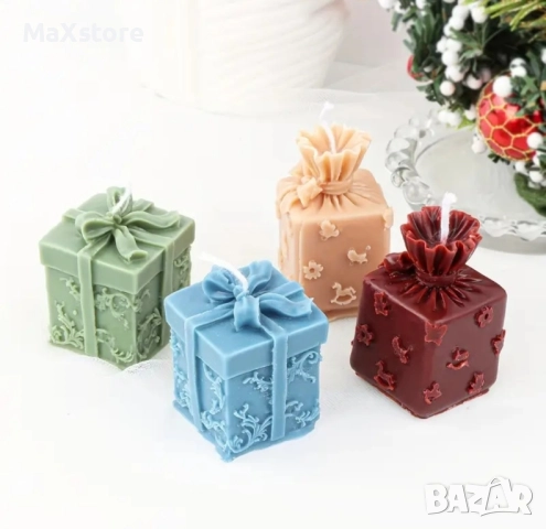 3D Подарък Коледа Силиконов молд форма за свещи гипс сапун смола , снимка 3 - Форми - 51964741