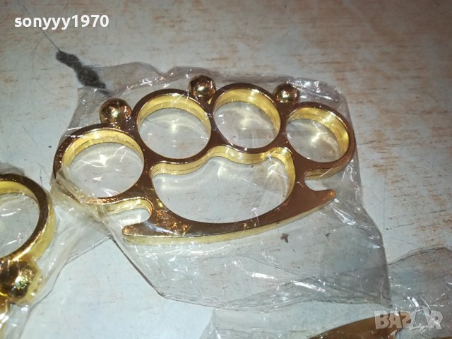 НОВИ ЗЛАТНИ БОКСОВЕ С ЧЕРЕПИ 2110232051, снимка 4 - Ножове - 42666233