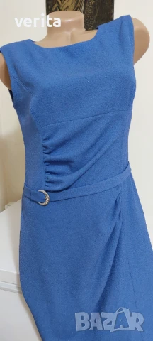 Елегантна синя рокля 