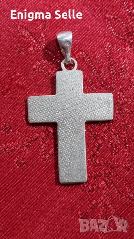Сребърен кръст 925, снимка 2 - Колиета, медальони, синджири - 52887608