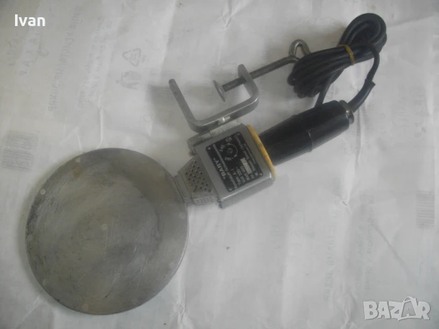 ф190мм 400W BARY ШВЕЙЦАРСКА СТАРО КАЧЕСТВО МАСИВНА ЕЛ. ЛЕПАЧКА ЗА ПЛАСТМАСОВИ ТРЪБИ ГОЛЯМ ДИАМЕТЪР, снимка 3 - Други инструменти - 50476199