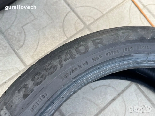 4бр.летни гуми 285/40/22 110Y Continental, снимка 6 - Гуми и джанти - 53776572
