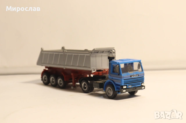 HERPA 1:87 SCANIA САМОСВАЛ ГОНДОЛА КАМИОН МОДЕЛ, снимка 4 - Колекции - 53745241