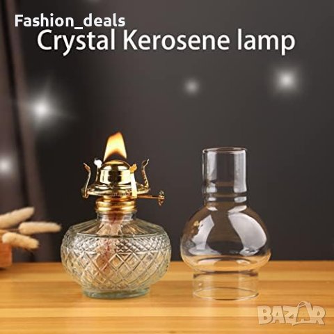 Нова Маслена лампа Кристален стъклен комин Керосинова /500ml, снимка 5 - Други - 41396393