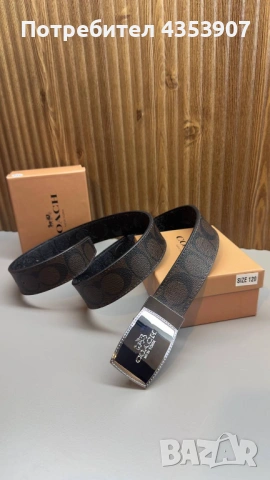  Coach мъжки колан, снимка 4 - Колани - 53520552