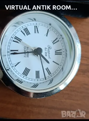 Travel Clock Английски часовник за пътуване Rapport Est 1898 (1950-80г), снимка 5 - Антикварни и старинни предмети - 48797302