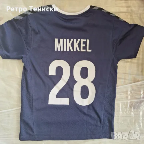Тениска на Silkeborg • гостуващ екип • №28 • Hummel • синьо • размер M • Деца, снимка 2 - Тениски - 56314980