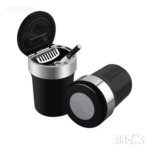 Пепелник за автомобил с диод - J-B004 / PG105, снимка 2 - Аксесоари и консумативи - 52250362