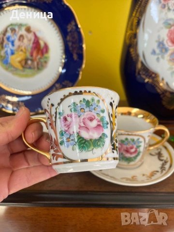 Не знам нищо за произхода им, но знам, че са изцяло ръчно декорирани и са мниго красиви , снимка 7 - Чаши - 53215191