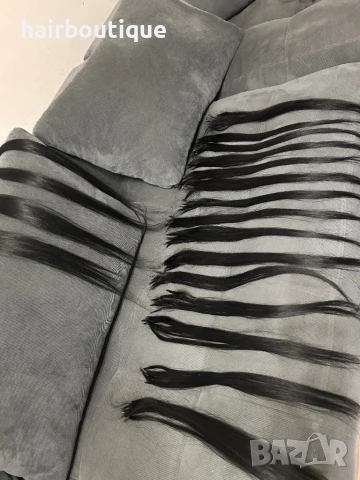 Естествена коса кератинови кичури , снимка 1