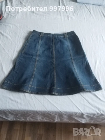 дънкова пола-ХЛ размер, снимка 3 - Поли - 50987825