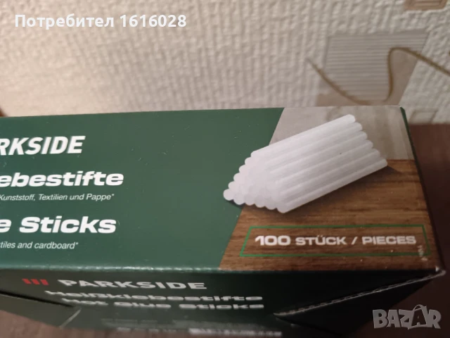 Комплект от 100 силиконови пръчки, Parkside, 100 мм / 7 мм, прозрачни, снимка 5 - Други инструменти - 51282182