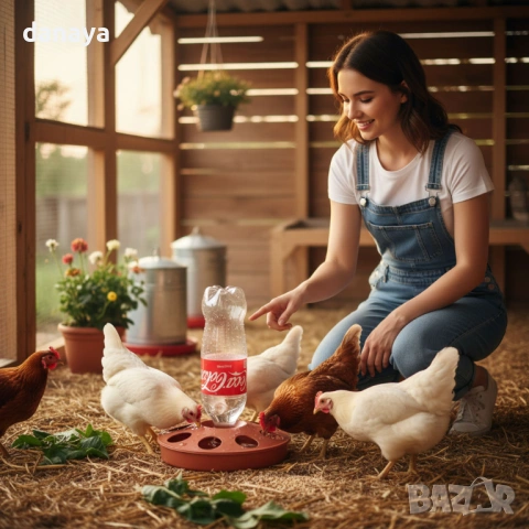 6424 Поилка за малки пиленца с навиване на бутилка, снимка 7 - За птици - 53534223