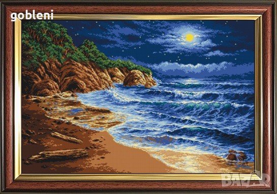 гоблен с ламе "ЗАЛИВЪТ" Д 46; размери/39*26/см.; 23 цвята; 47 лв..