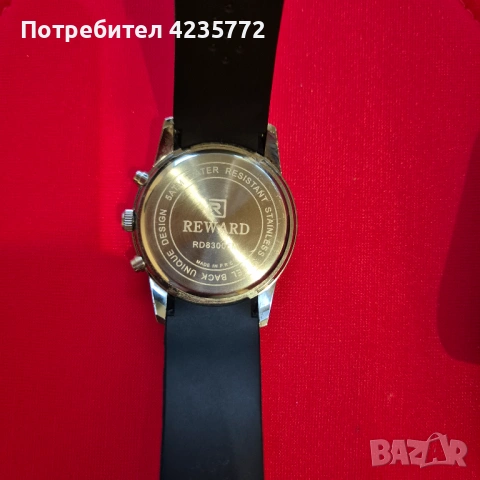 Спортен кварцов водоустойчив хронограф Reward. , снимка 3 - Мъжки - 53290346