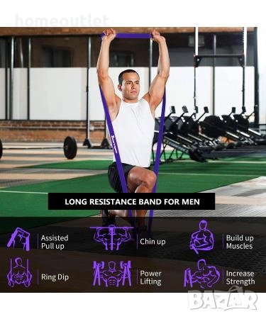 ПРОМОЦИЯ Професионална лента за тренировки, 15–36 кг съпротивление - BESTOPE - X0015YZGAH, снимка 3 - Йога - 52836948